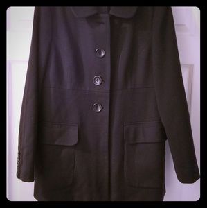 Navy blue wool jacket